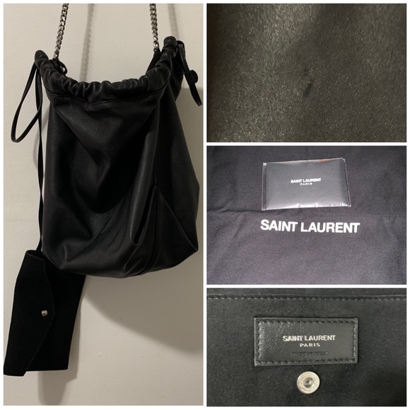 Saint Laurent Teddy Leather Bucket Bag - Picture 4 of 6